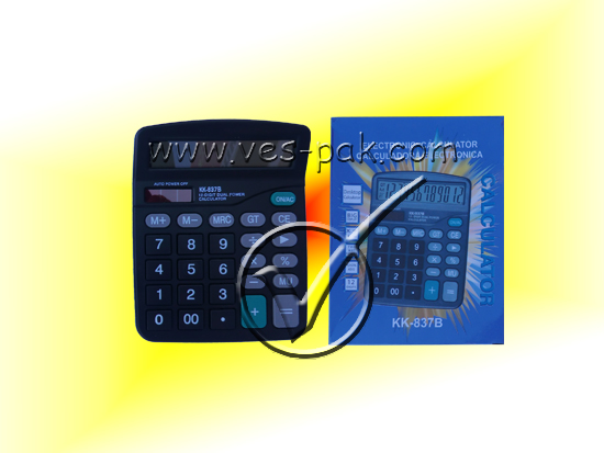 Калькулятор средний  837 - магазин Вес-Пак весы пакеты опт и розница
